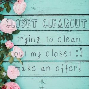 closet clear out!